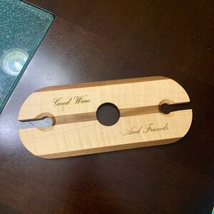 Handmade Wooden Wineglass Holder